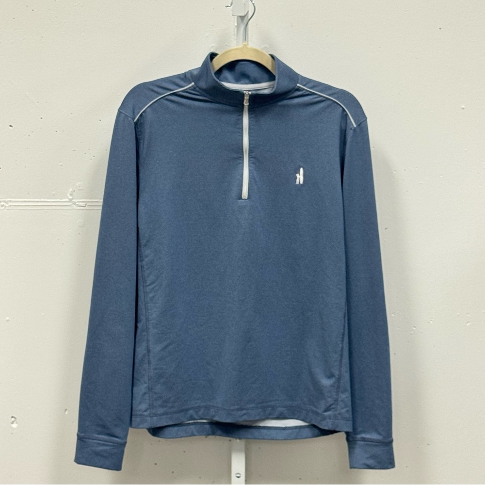 johnnie-O Men's Lammie 1/4 Zip Prep-Formance Pullover Long Sleeve Lake Blue‎ Sm